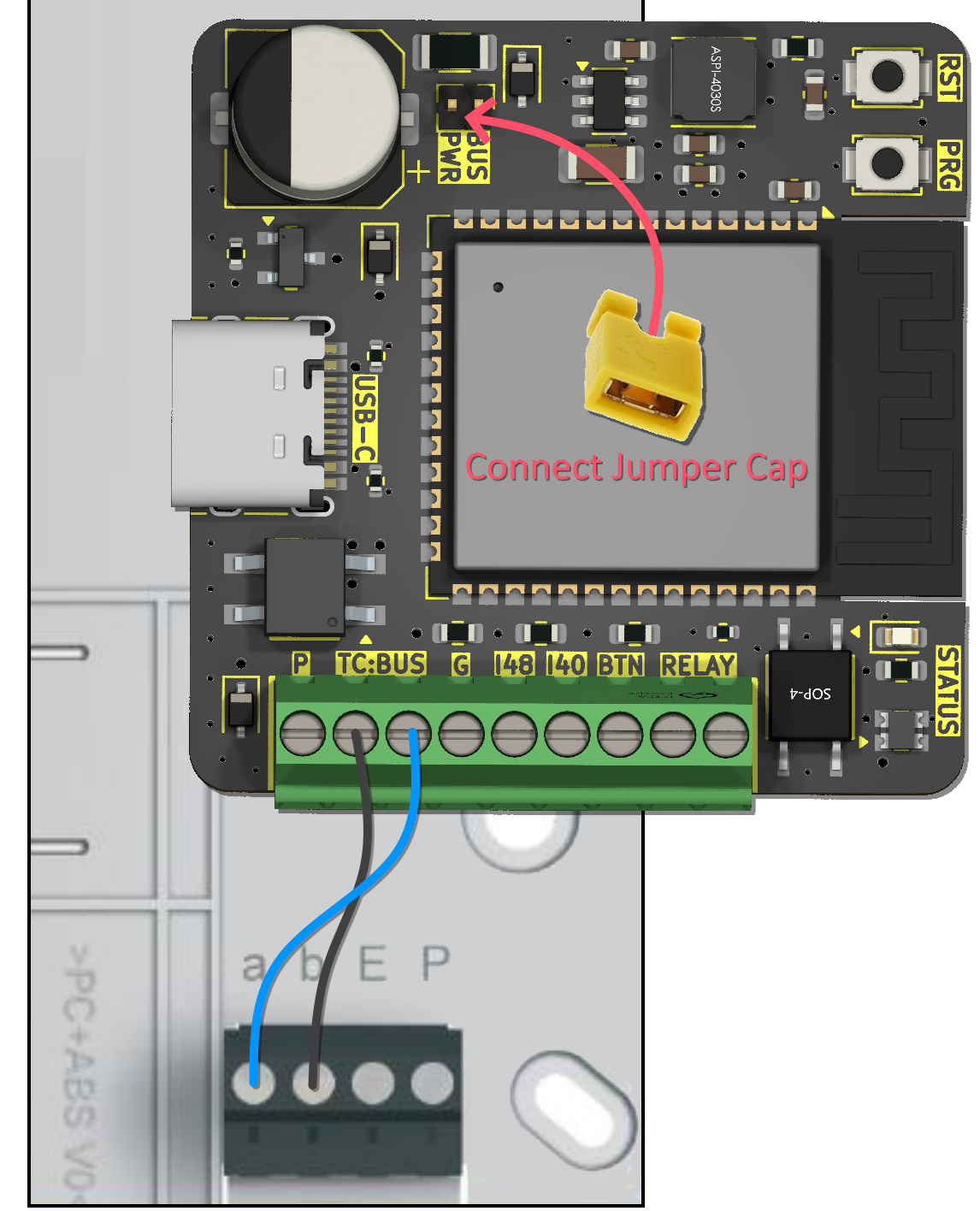 2-wire via intercom jumper