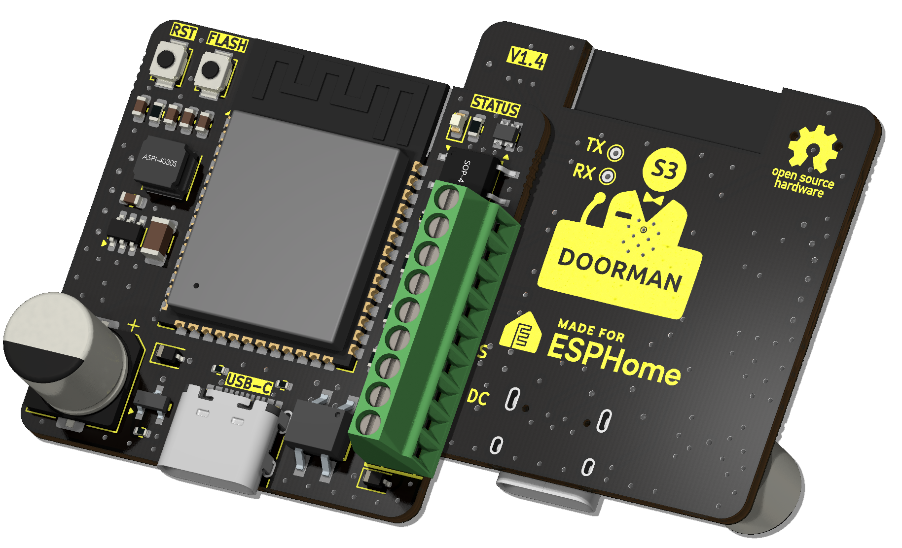 PCB front and back